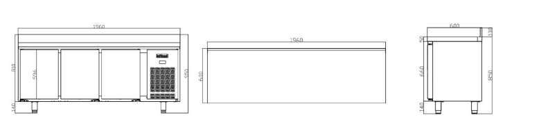 Imagen de Mesa refrigerada Infricool IM603P