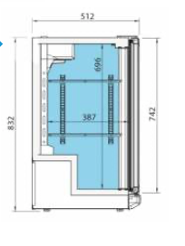 Imagen de Expositor refrigerado horizontal Infrico ERV-15