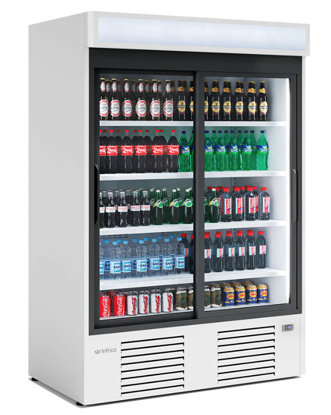 Expositor refrigerado puertas correderas Infrico ERC-130