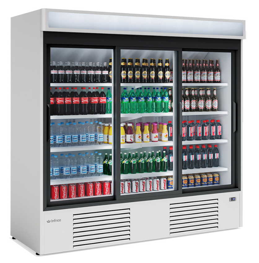 Expositor refrigerado puertas correderas Infrico ERC-200