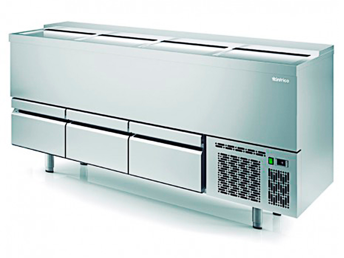 Enfriador de botellas con cajones Inox Infrico EBC-2000II