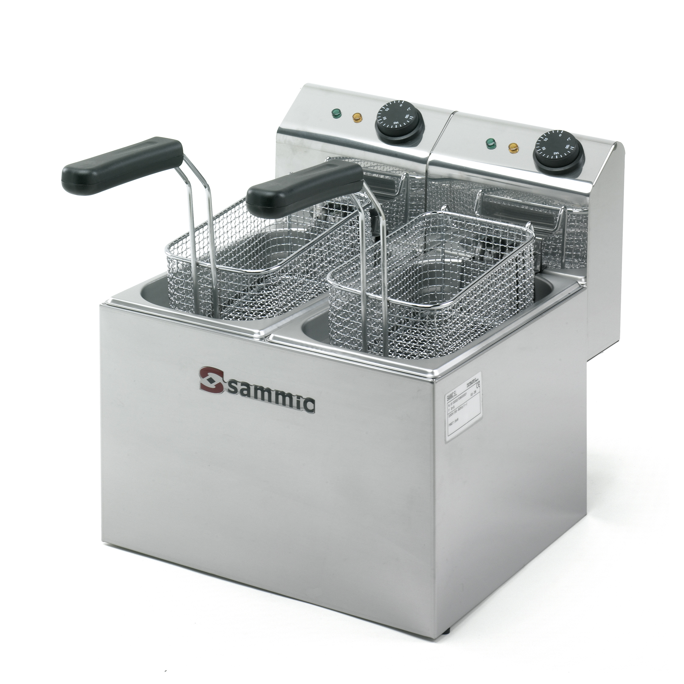Freidora eléctrica Sammic F-3+3 3+3 litros
