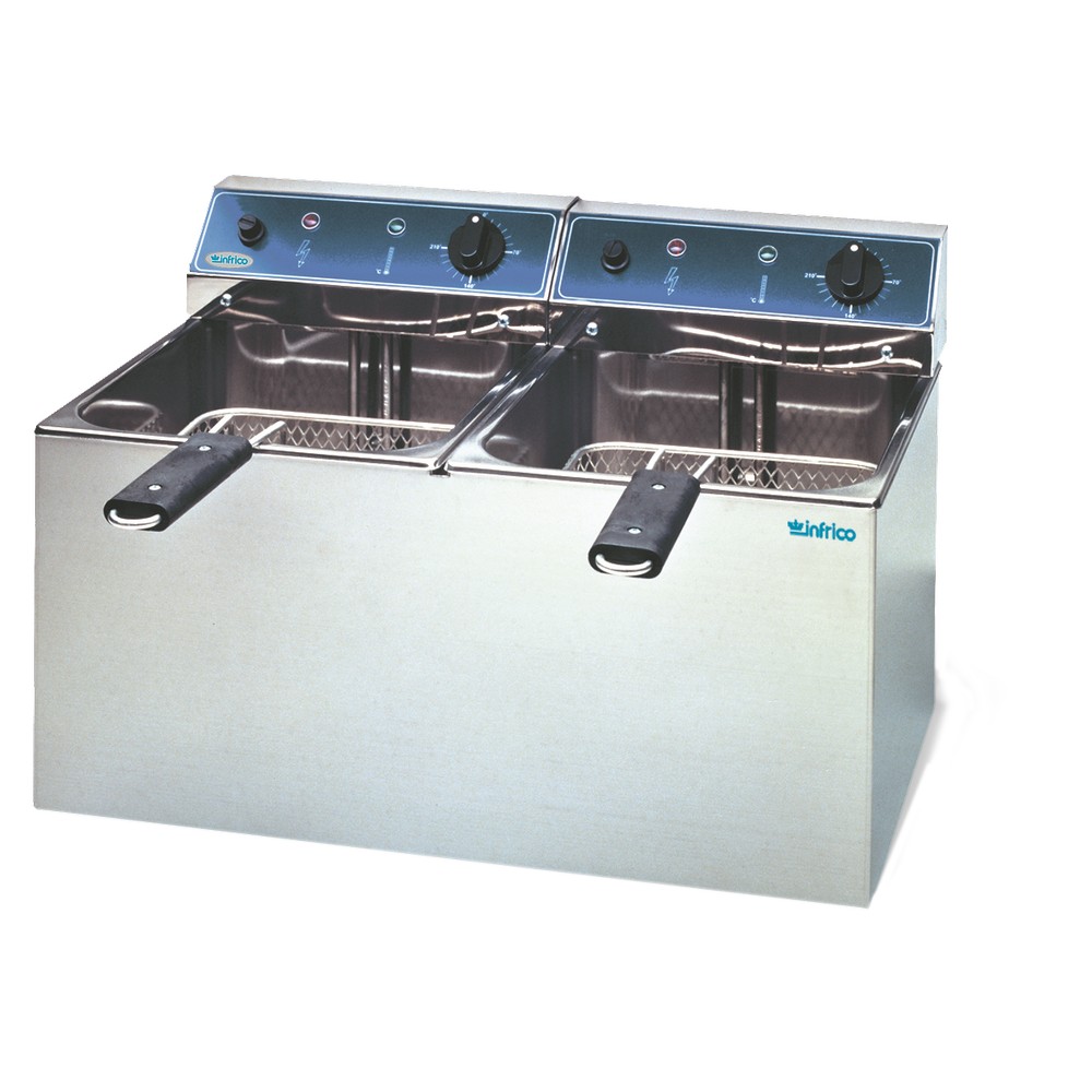 Freidora eléctrica Infrico FR66L 6+6 Litros