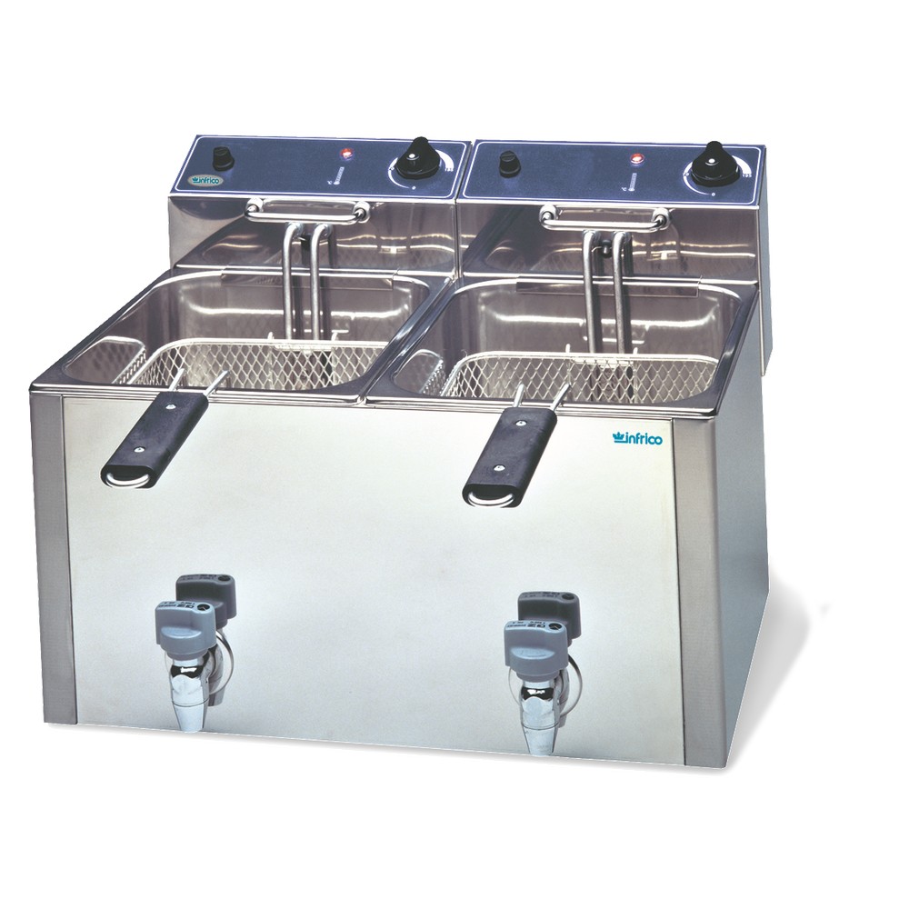 Freidora electrica Infrico FR1010L G 10+10 Litros