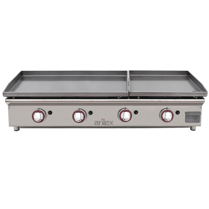 Plancha a gas de acero 6 mm ARILEX 8040PGLLN